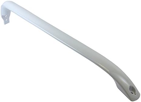 WG03L01397 - Genuine OEM GE Refrigerator Freezer Door Handle, White, 2 Pack